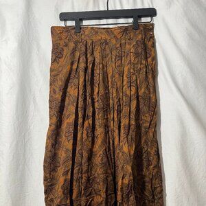 Jones New York Pleated Autumn Floral Skirt
